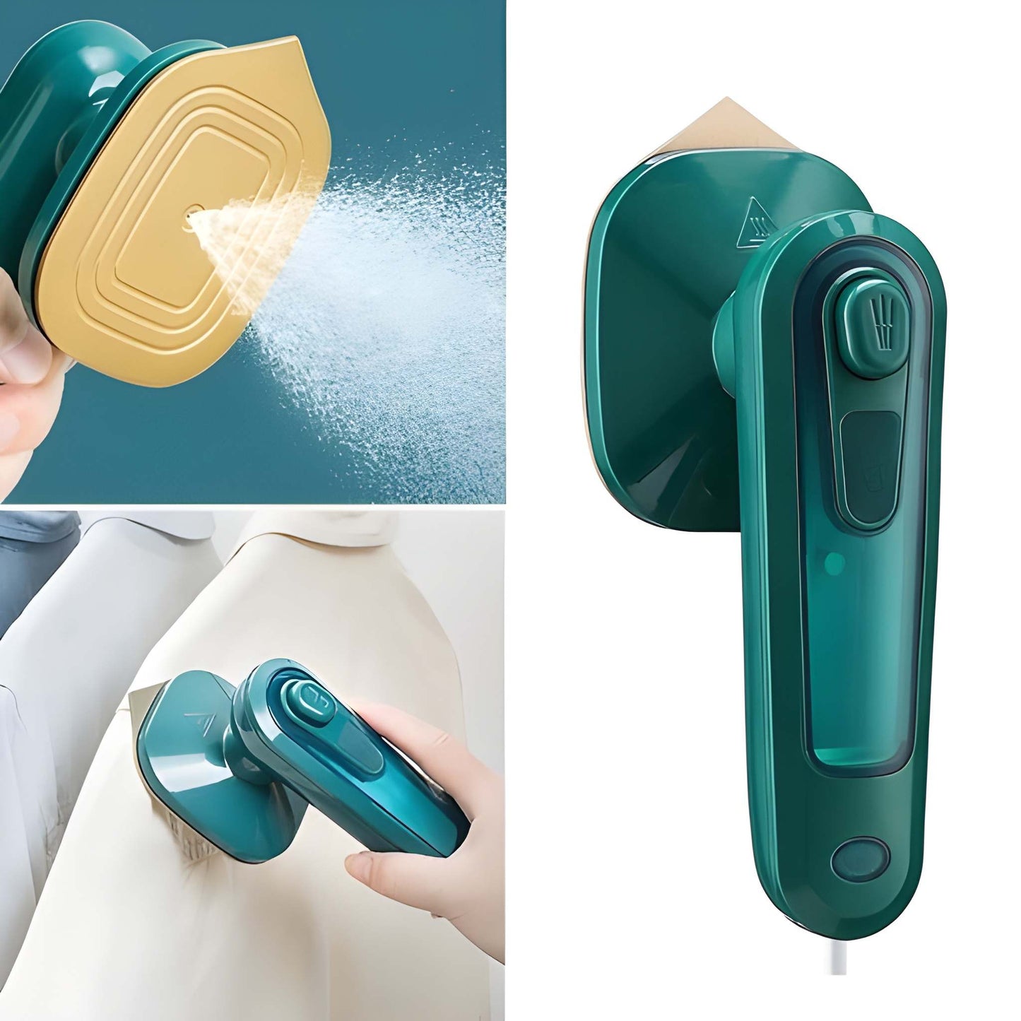 PocketPress Mini Handheld Garment Steamer — Portable Travel Iron