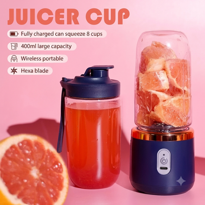 Portable USB Rechargeable Blender – Personal Smoothie Maker for Fruits, Shakes & On-the-Go Juicing