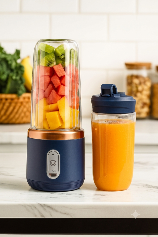 Portable USB Rechargeable Blender – Personal Smoothie Maker for Fruits, Shakes & On-the-Go Juicing