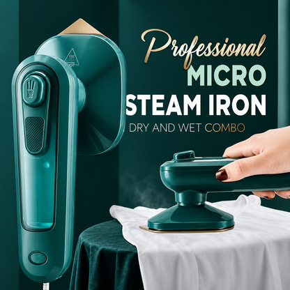 PocketPress Mini Handheld Garment Steamer — Portable Travel Iron