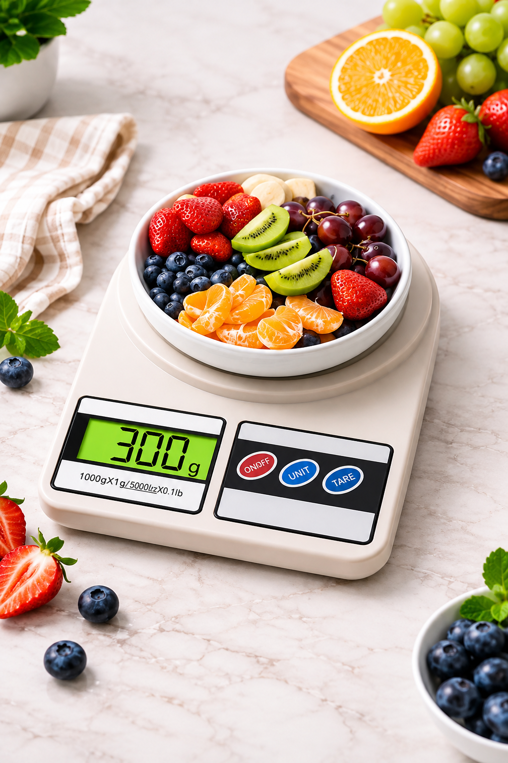 Digital Kitchen Food Scale – Multifunction Weighing Scale with LCD Display (10kg/1g Precision)