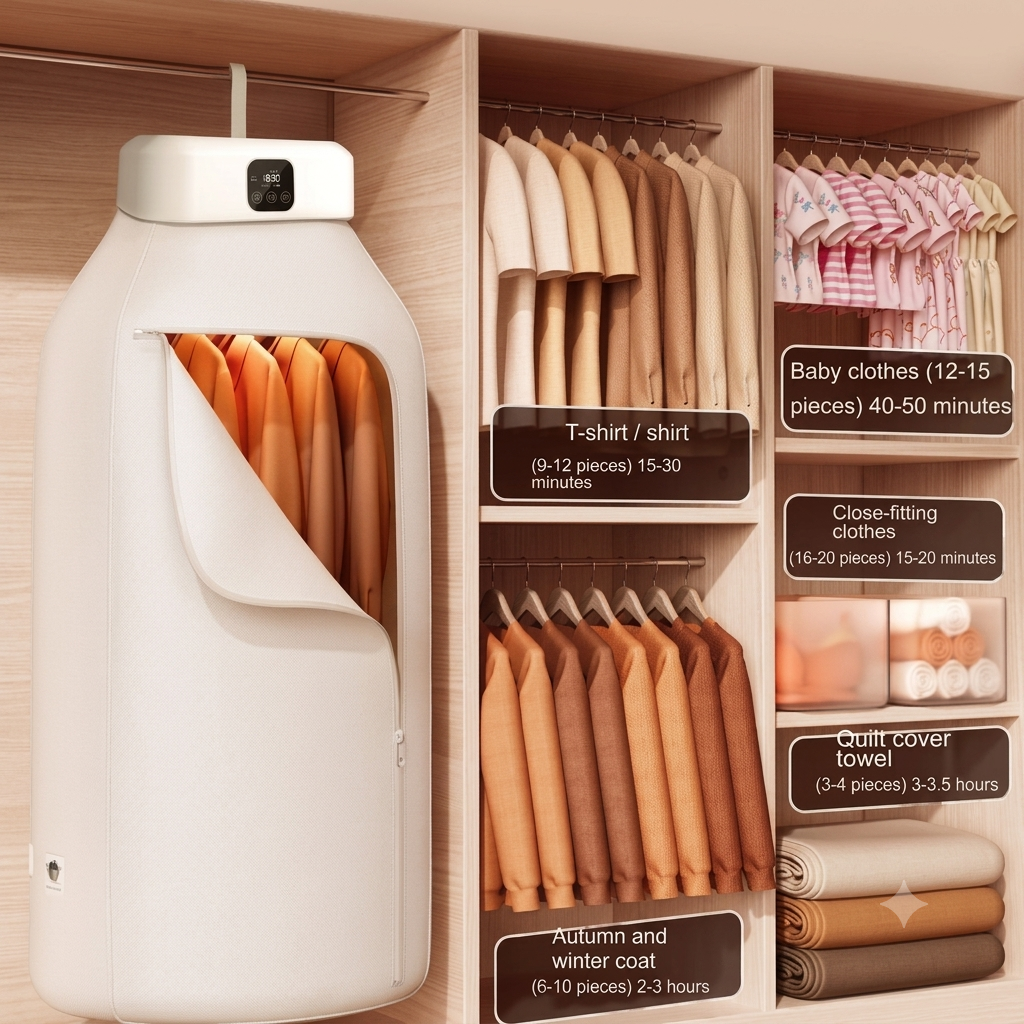 Smart Closet Wardrobe Dryer – Portable Hanging Clothes Drying System