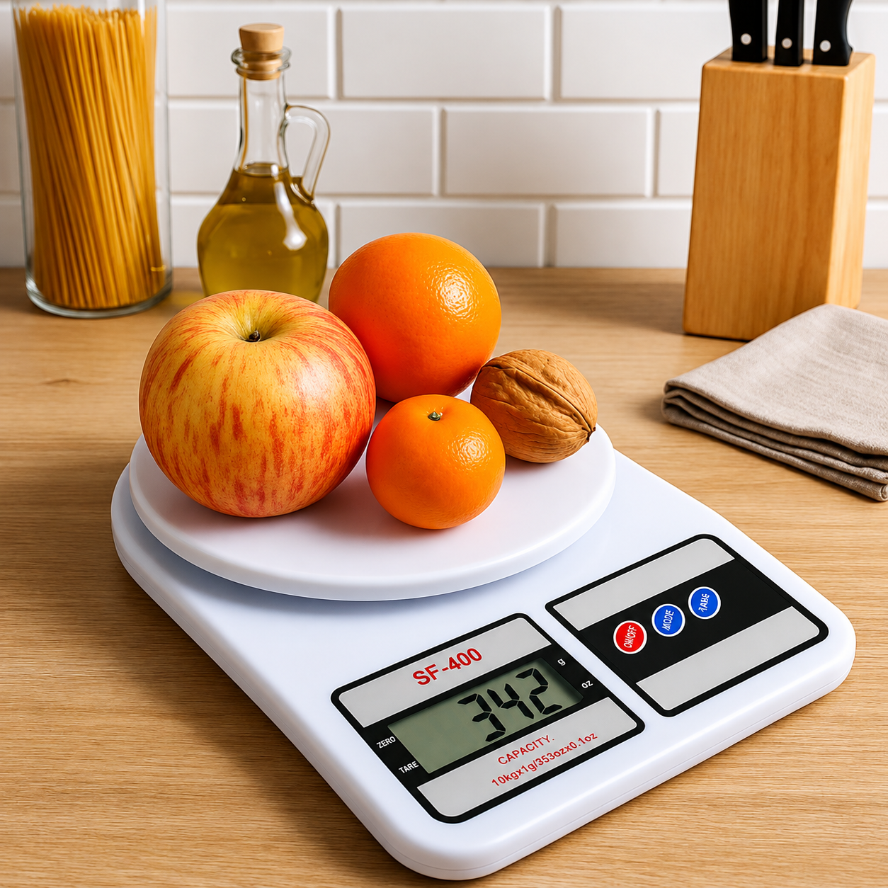 Digital Kitchen Food Scale – Multifunction Weighing Scale with LCD Display (10kg/1g Precision)