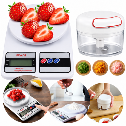 Digital Kitchen Food Scale – Multifunction Weighing Scale with LCD Display (10kg/1g Precision)