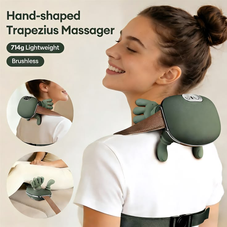 3D Neck & Shoulder Massager with Heat Therapy | Deep Tissue Relaxation & Pain Relief