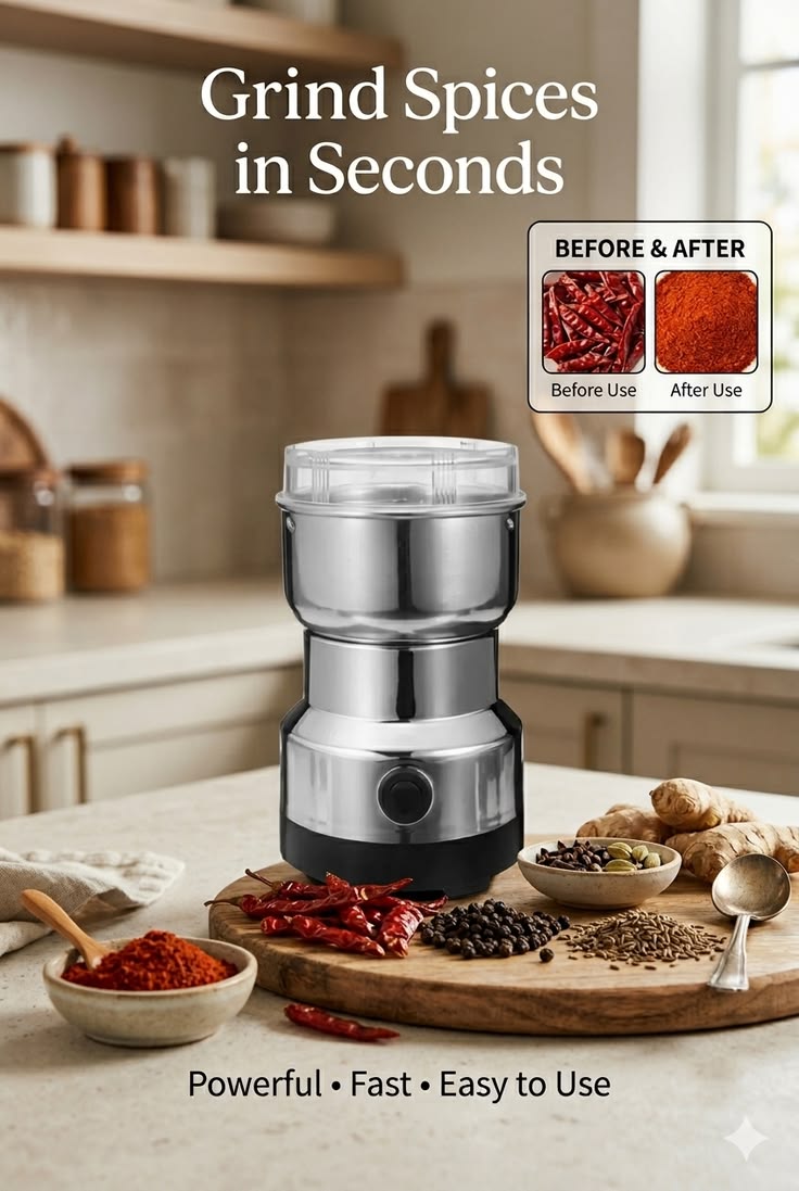 NIMA Mini Mixer Grinder – Compact Electric Spice & Coffee Grinder