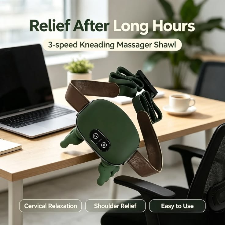 3D Neck & Shoulder Massager with Heat Therapy | Deep Tissue Relaxation & Pain Relief