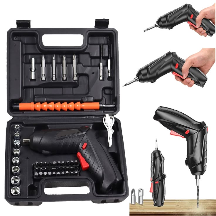 MAXAN 46-Piece Cordless Electric Screwdriver & Precision Tool Kit | Multi-Bit Repair Set