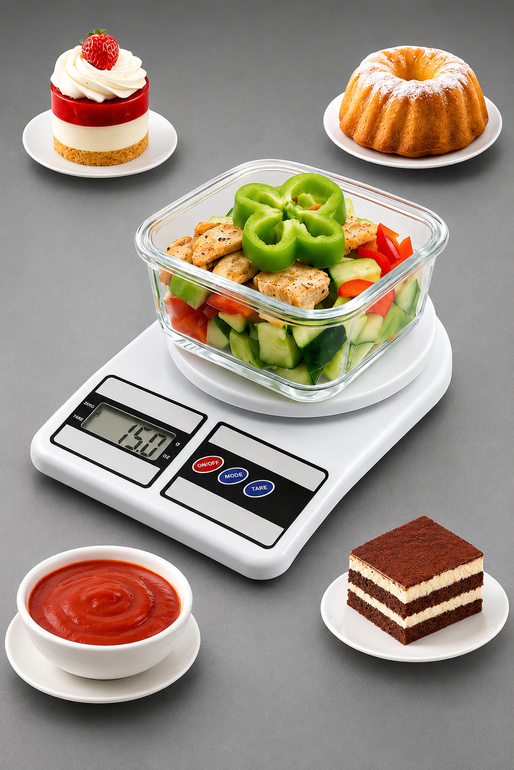 Digital Kitchen Food Scale – Multifunction Weighing Scale with LCD Display (10kg/1g Precision)