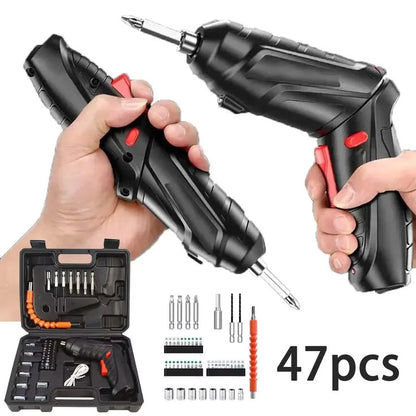 MAXAN 46-Piece Cordless Electric Screwdriver & Precision Tool Kit | Multi-Bit Repair Set